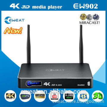 2014 best 4K 3D android tv box RTD1195 with HDMI function 3D media player